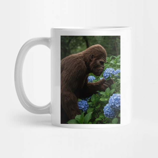 Bigfoot & Blue Hydrangea With Leaves by Megadorim
